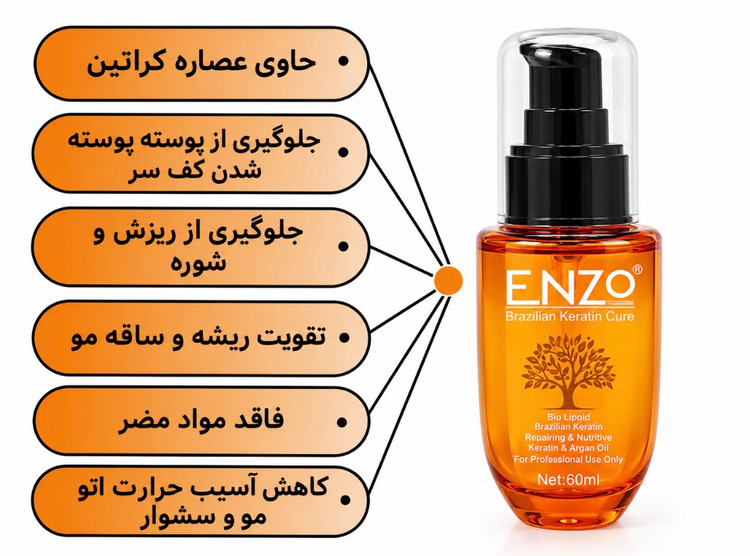 روغن مو ارگان انزور