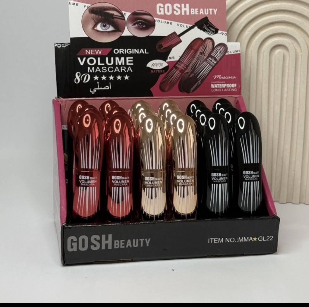 ریمل حجم‌دهنده و ضدآب GOSH BEAUTY با سه مدل برس متفاوت اورجینال